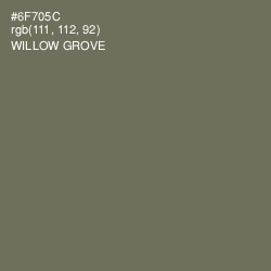 #6F705C - Willow Grove Color Image